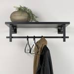 Wandgarderobe Trevett Metall - Schwarz