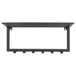 Wandgarderobe Wysox Metall - Schwarz