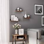 Tablettes murales Crossville (lot de 3) Marron / Noir