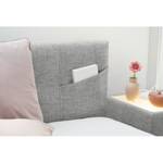 Letto boxspring Dresher Color grigio chiaro - 140 x 200cm