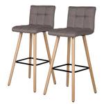 Chaises de bar Panola (lot de 2) Beige chiné