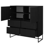 Highboard Lipp Schwarz