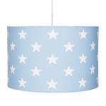 Hanglamp Stars katoen/roestvrij staal - 1 lichtbron - Babyblauw