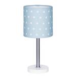 Tafellamp Dots katoen/roestvrij staal - 1 lichtbron - Babyblauw