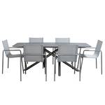 Table de jardin Alano Acier inoxydable / Matière plastique - Gris