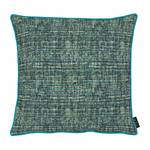 Housse de coussin 2700 Tissu mélangé - Bleu pétrole - 49 x 49 cm