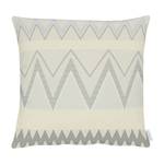 Housse de coussin Indira 97 % polyester, 3 % coton - Gris clair