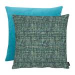 Coussin 2700 Tissu mélangé - Bleu pétrole - 65 x 65 cm