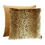 Coussin Leyla II Polyacrylique / Polyester - Jaune / Marron