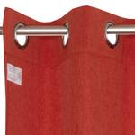 Rideaux à œillets Harp Polyester - Rouge