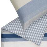 Parure de lit Cale Coton - Bleu / Jaune - 200 x 200 cm + 2 oreillers 80 x 80 cm