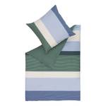 Parure de lit Floyed Coton - Vert / Bleu - 135 x 200 cm + oreiller 80 x 80 cm