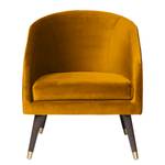 Fauteuil Volonne Velours - Velours Ravi: Jaune moutarde