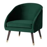 Fauteuil Volonne Velours - Velours Ravi: Vert vieilli