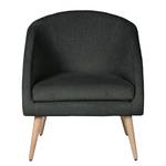 Fauteuil Volonne Tissu - Tissu Nere: Noir