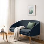 Sofa Volonne (2-Sitzer) Webstoff - Webstoff Nere: Marineblau