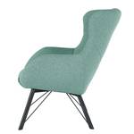 Fauteuil Newfield geweven stof - Geweven stof Voer: Lichtblauw