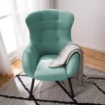 Fauteuil Newfield Geweven stof Voer: Lichtblauw