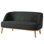 2,5-Sitzer Sofa Voiteur Webstoff - Webstoff Nere: Schwarz