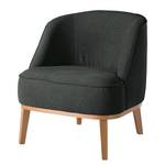 Fauteuil Voiteur geweven stof - Geweven stof Nere: Zwart