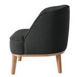 Fauteuil Voiteur geweven stof - Geweven stof Nere: Zwart