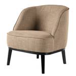 Fauteuil Voiteur geweven stof - Geweven stof Noela: Cappuccino