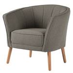 Fauteuil Tarco geweven stof - Geweven stof Voer: Donkergrijs