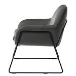 Fauteuil Culin Microfibre - Microfibre Sela: Gris foncé