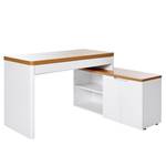 Bureau d’angle Libre C 155 E Imitation duramen de chêne / Blanc