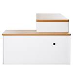 Bureau d’angle Libre C 155 E Imitation duramen de chêne / Blanc