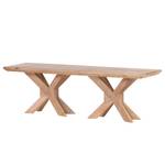 Banc Herly Marron - Bois massif - 145 x 45 x 40 cm