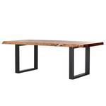 Eettafel Milland II massief acaciahout/ijzer - Breedte: 240 cm