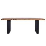 Eettafel Milland II massief acaciahout/ijzer - Breedte: 240 cm