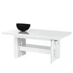 Table basse Adro Extensible - Blanc brillant / Blanc mat