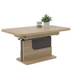 Table basse Theen Extensible - Imitation chêne de Sonoma