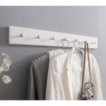 Porte-manteau mural Ummanz Pin massif - Pin blanc