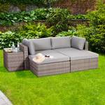 Loungeset Palma (5er-Set) Polyethylen / Polyester - Beige / Grau