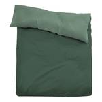 Parure de lit en satin 0069940 Satin - Vert - 155 x 200 cm + oreiller 80 x 80 cm