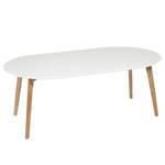 Table basse Vilppula II Blanc - En partie en bois massif - 120 x 45 x 60 cm