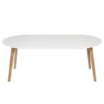 Table basse Vilppula II Blanc - En partie en bois massif - 120 x 45 x 60 cm
