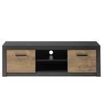 Meuble TV Bozel Marron - Gris - Bois manufacturé - 153 x 49 x 43 cm