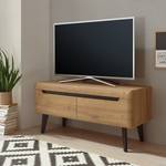 Tv-meubel Tornac Artisan eikenhouten look/zwart - Breedte: 107 cm
