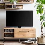 Meuble TV Limmo Imitation chêne rustique / Noir