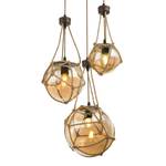 Suspension Tiko I Verre / Fer - 3 ampoules