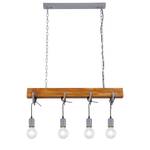 Suspension Wixom I Fer / Pin massif - 4 ampoules