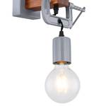 Wandlamp Wixom ijzer/massief grenenhout - 1 lichtbron
