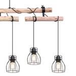 Suspension Mina II Fer / Eucalyptus massif - 6 ampoules