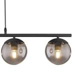 Hanglamp Blama I rookglas/ijzer - 4 lichtbronnen