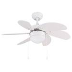 Deckenventilator Rivaldo II Opalglas / Eisen - 1-flammig