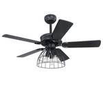 Plafonnier ventilateur Sallie II Fer - 3 ampoules